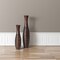 Elegant Decorative Tall Trumpet Shape Floor Vase in Brown - Modern Home Décor Accent, Sleek Tall Floor Vase for Living Room, Entryway, or Dining Room, Perfect for Dried Flowers or Silk Arrangements